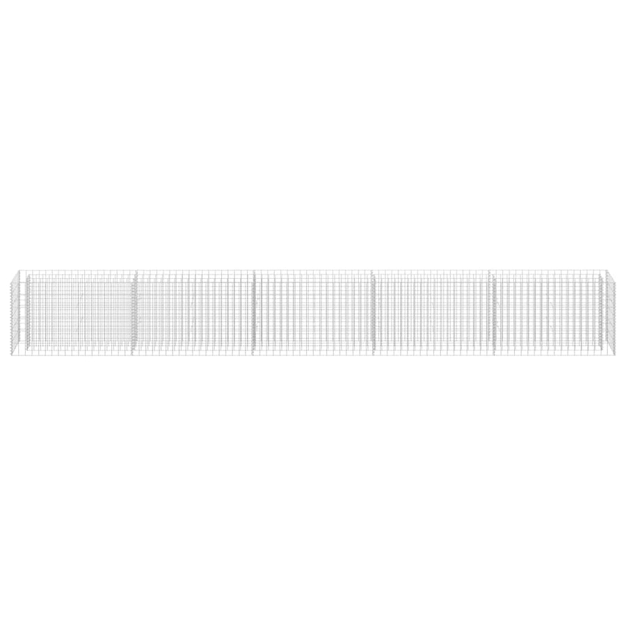 Gabion Plantenbak Verhoogd Gegalvaniseerd Staal 450 x 30 x 60 cm