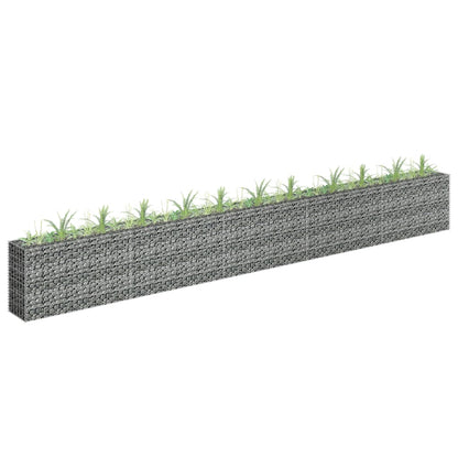 Gabion Plantenbak Verhoogd Gegalvaniseerd Staal 450 x 30 x 60 cm