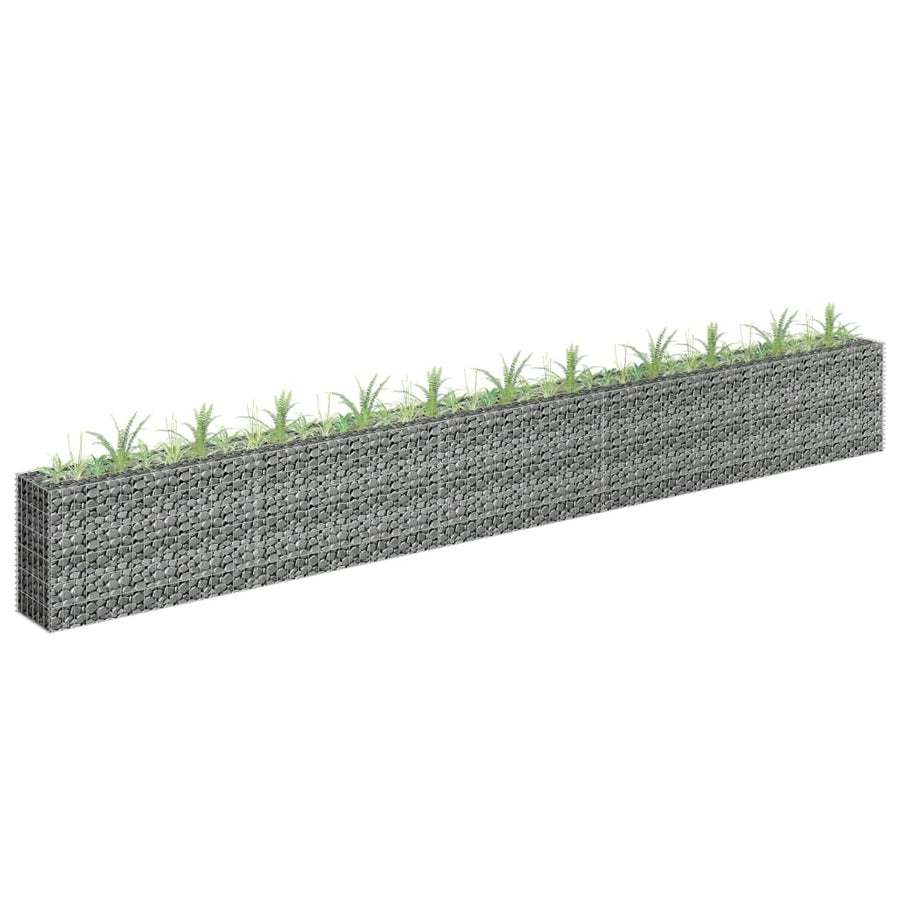 Gabion Plantenbak Verhoogd 360X30X10 Cm Gegalvaniseerd Staal