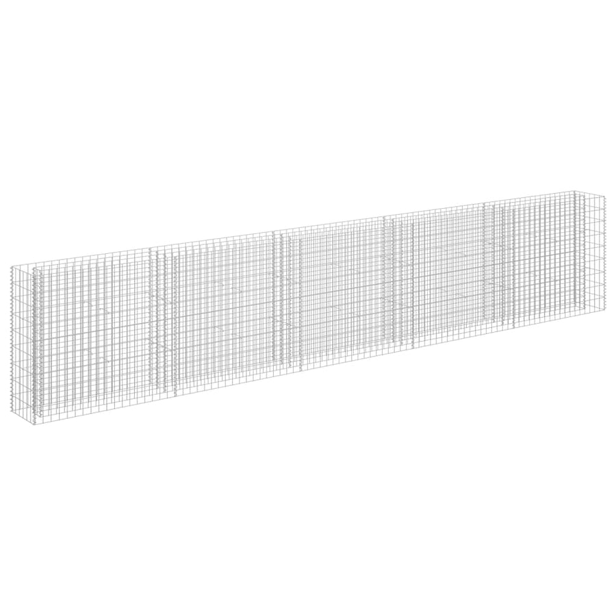 Gabion Plantenbak Verhoogd Gegalvaniseerd Staal 450 x 30 x 90 cm