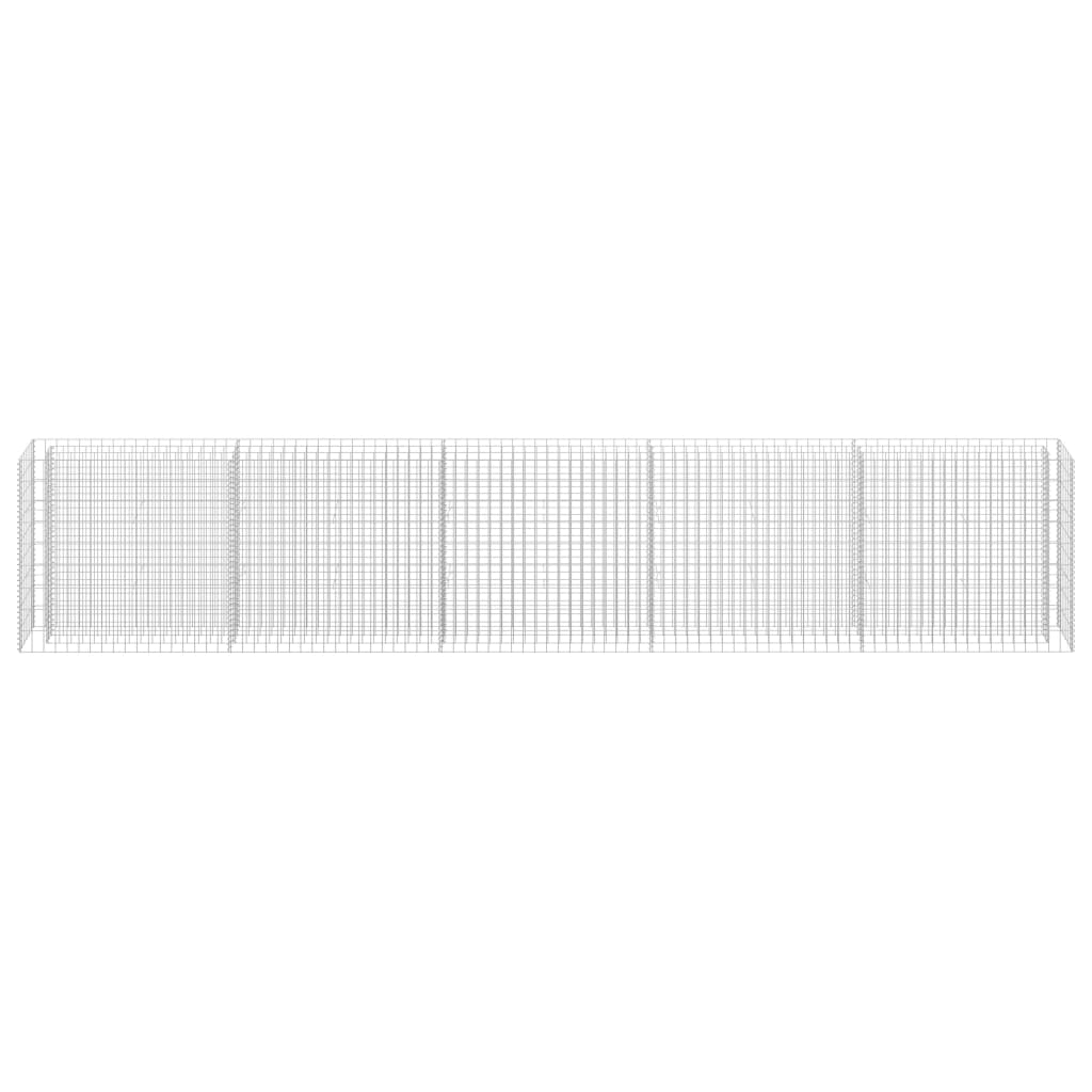 Gabion Plantenbak Verhoogd Gegalvaniseerd Staal 450 x 30 x 90 cm