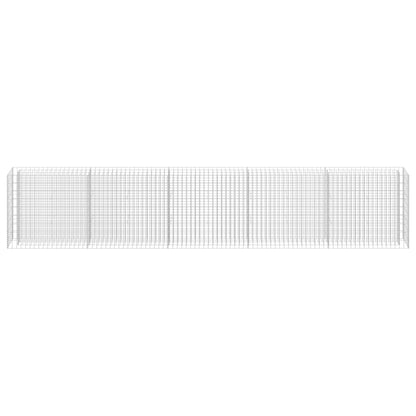 Gabion Plantenbak Verhoogd Gegalvaniseerd Staal 450 x 30 x 90 cm