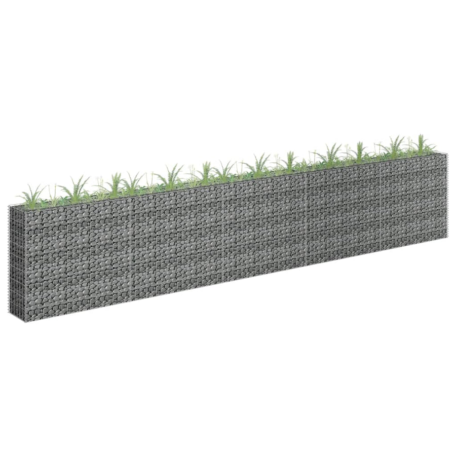 Gabion Plantenbak Verhoogd Gegalvaniseerd Staal 450 x 30 x 90 cm