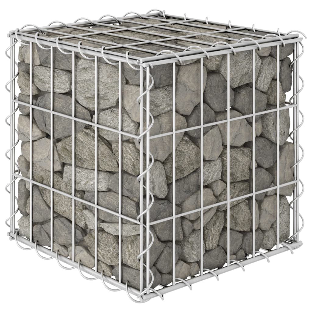 Gabion Plantenbak Verhoogd Kubus Staaldraad 30 x 30 x 30 cm