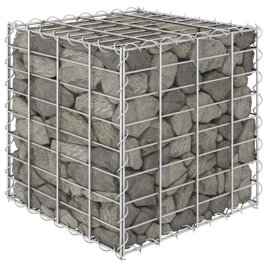 Gabion Plantenbak Verhoogd Kubus Staaldraad 40 x 40 x 40 cm