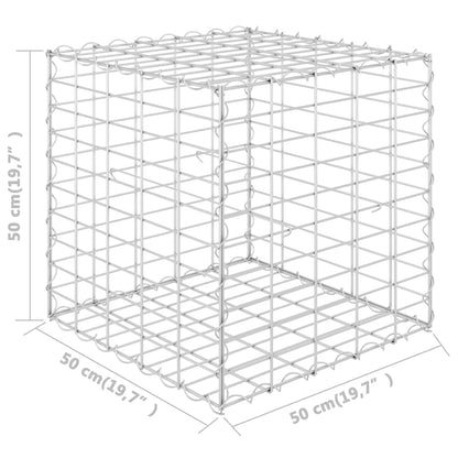 Gabion Plantenbak Verhoogd Kubus Staaldraad 50 x 50 x 50 cm