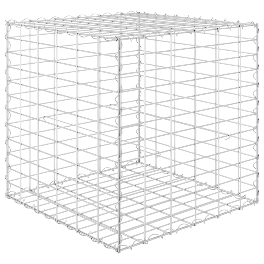 Gabion Plantenbak Verhoogd Kubus Staaldraad 60 x 60 x 60 cm