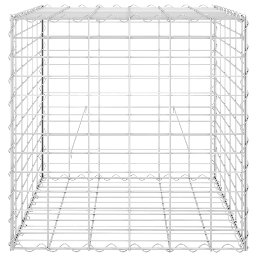 Gabion Plantenbak Verhoogd Kubus Staaldraad 60 x 60 x 60 cm