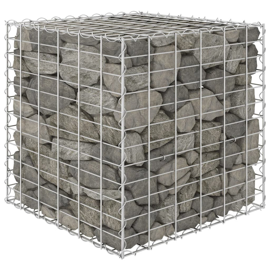 Gabion Plantenbak Verhoogd Kubus Staaldraad 60 x 60 x 60 cm