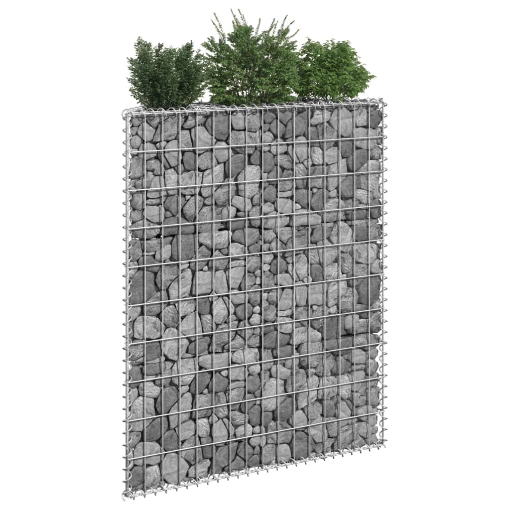 Gabion Plantenbak Trapezium Gegalvaniseerd Staal 80 x 20 x 100 cm