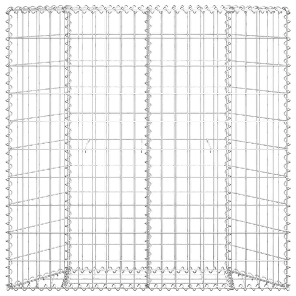 Gabion Plantenbak Trapezium Gegalvaniseerd Staal 100 x 20 x 100 cm