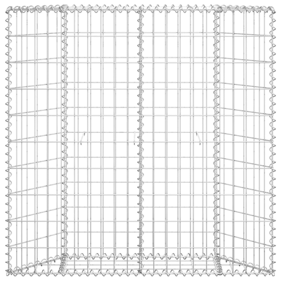 Gabion Plantenbak Trapezium Gegalvaniseerd Staal 100 x 20 x 100 cm