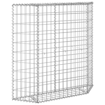 Gabion Plantenbak Trapezium Gegalvaniseerd Staal 100 x 20 x 100 cm