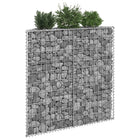 Gabion planter trapezoid 100x20x100 cm galvanized steel