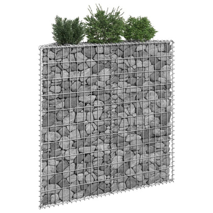 Gabion Plantenbak Trapezium Gegalvaniseerd Staal 100 x 20 x 100 cm