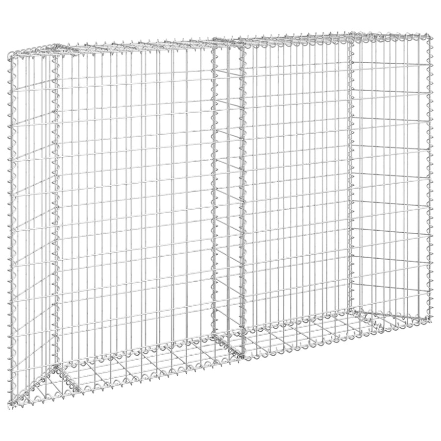 Gabion Plantenbak Trapezium Gegalvaniseerd Staal 150 x 20 x 100 cm