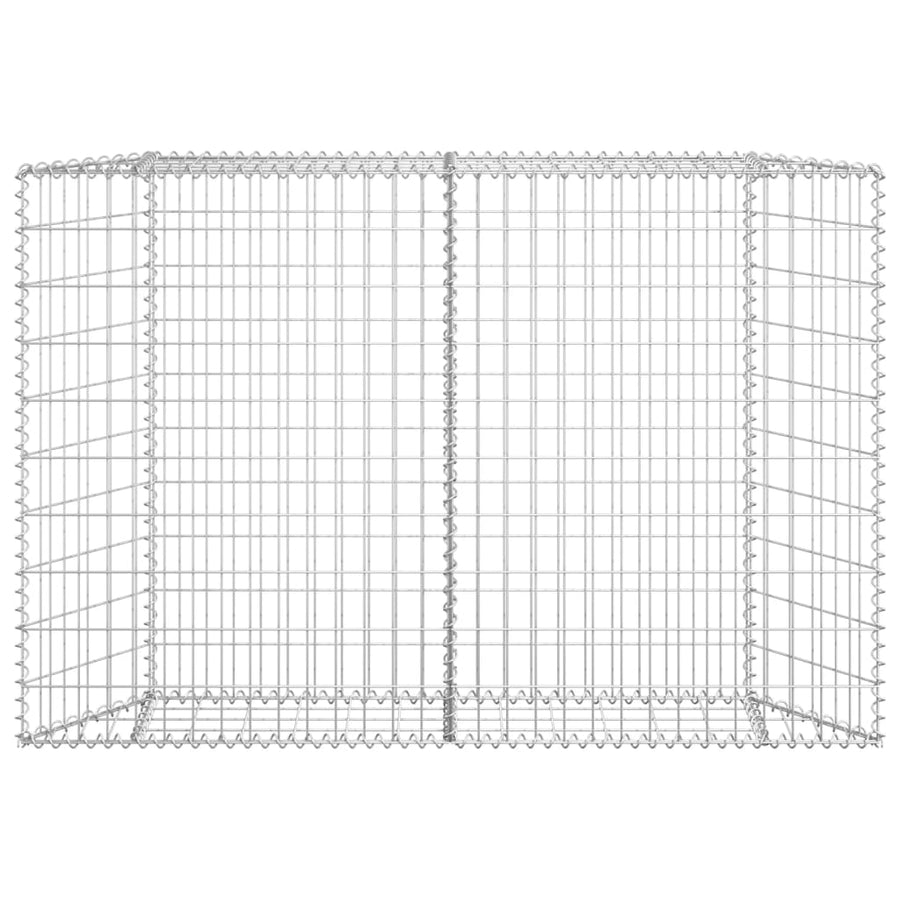 Gabion Plantenbak Trapezium Gegalvaniseerd Staal 150 x 20 x 100 cm