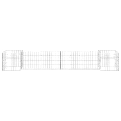 Gabion Plantenbak H-Vormig Staaldraad 260 x 40 x 40 cm