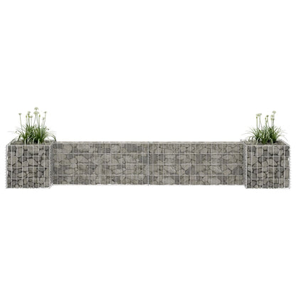 Gabion Plantenbak H-Vormig Staaldraad 260 x 40 x 40 cm