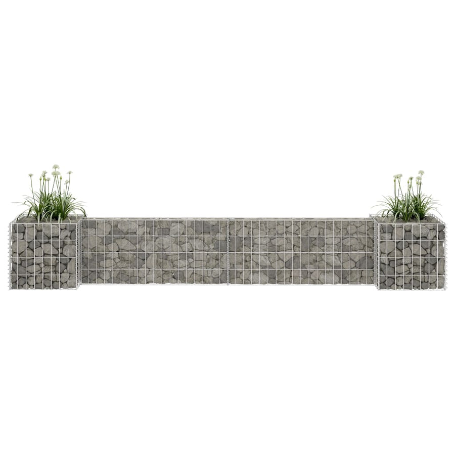 Gabion Plantenbak H-Vormig Staaldraad 260 x 40 x 40 cm