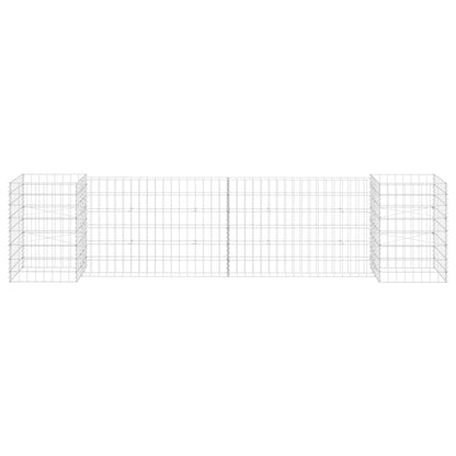 Gabion Plantenbak H-Vormig Staaldraad 260 x 40 x 60 cm