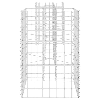 Gabion Plantenbak H-Vormig Staaldraad 260 x 40 x 60 cm