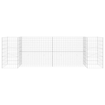 Gabion Plantenbak H-Vormig Staaldraad 260 x 40 x 80 cm