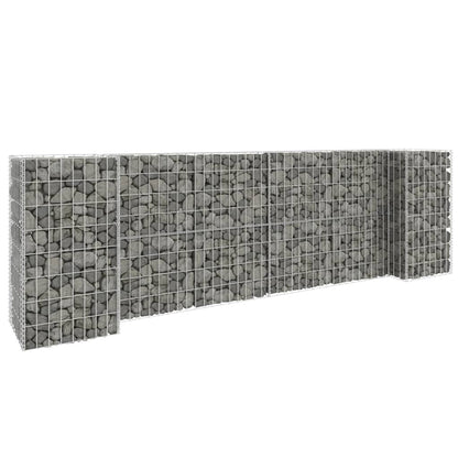Gabion Plantenbak H-Vormig Staaldraad 260 x 40 x 80 cm