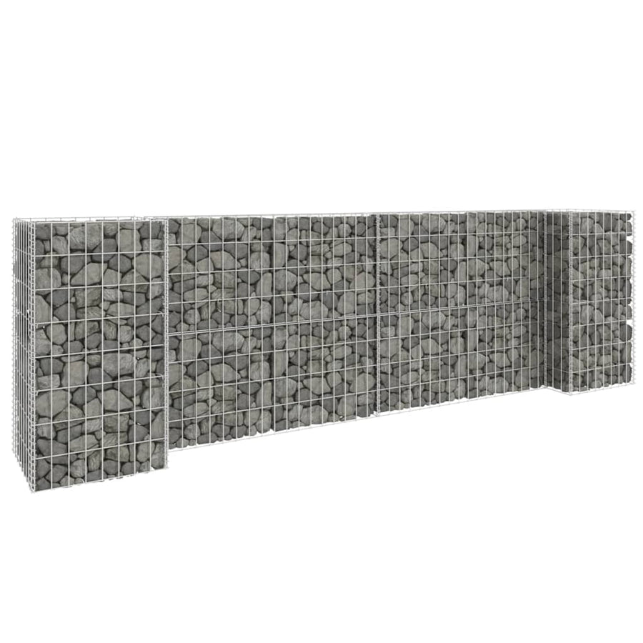 Gabion Plantenbak H-Vormig Staaldraad 260 x 40 x 80 cm