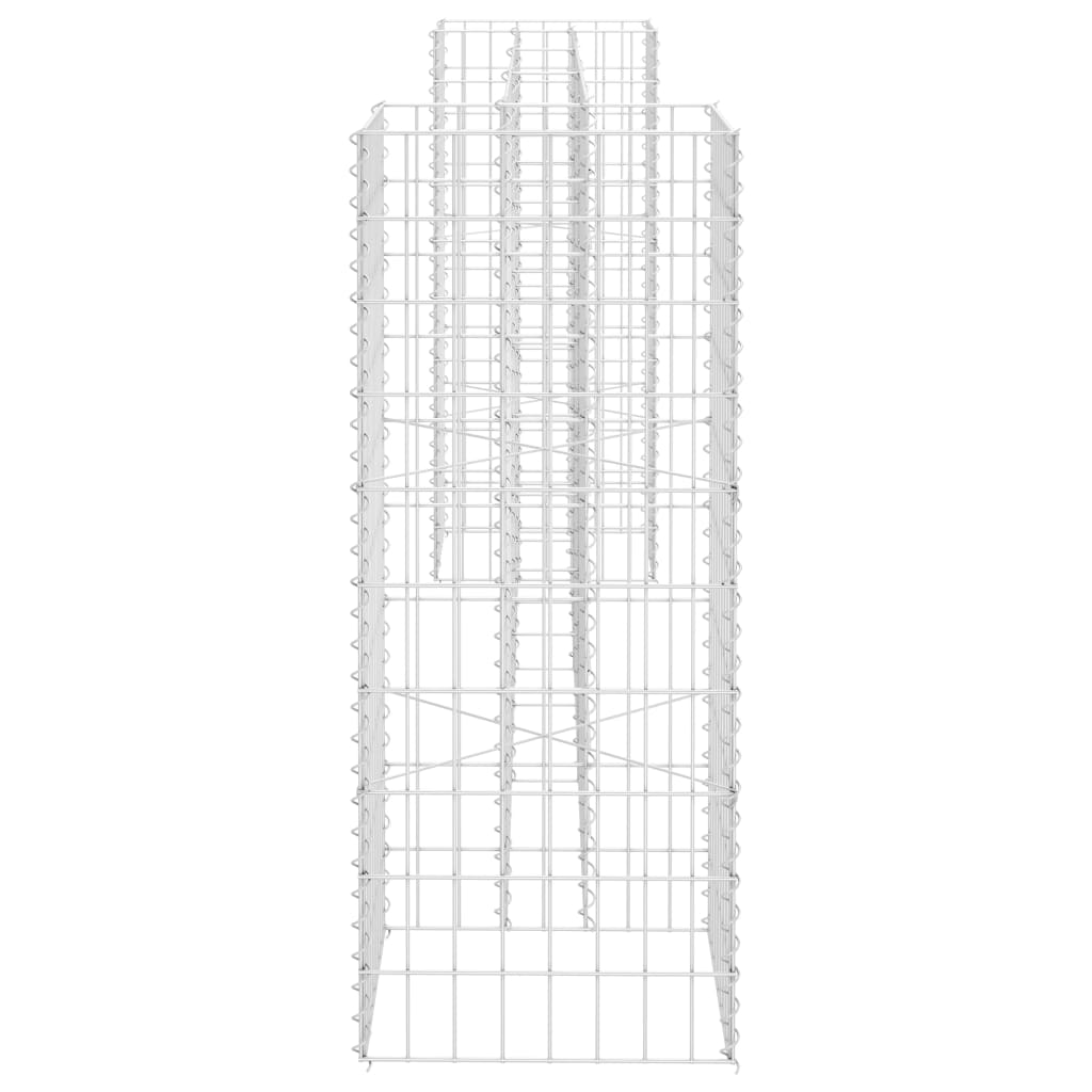 Gabion Plantenbak H-Vormig Staaldraad 260 x 40 x 100 cm