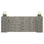 Gabion plantenbak H-vormig 260x40x100 cm staaldraad