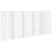 Gabion Plantenbak H-Vormig Staaldraad 260 x 40 x 120 cm
