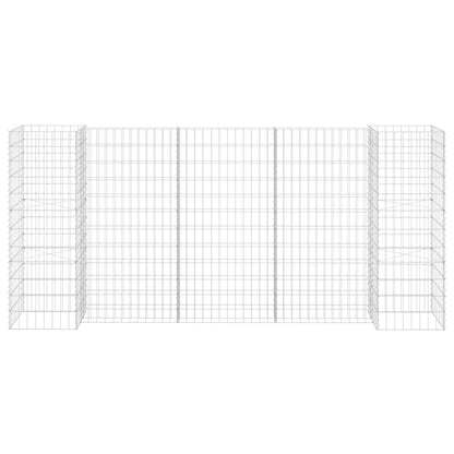 Gabion Plantenbak H-Vormig Staaldraad 260 x 40 x 120 cm