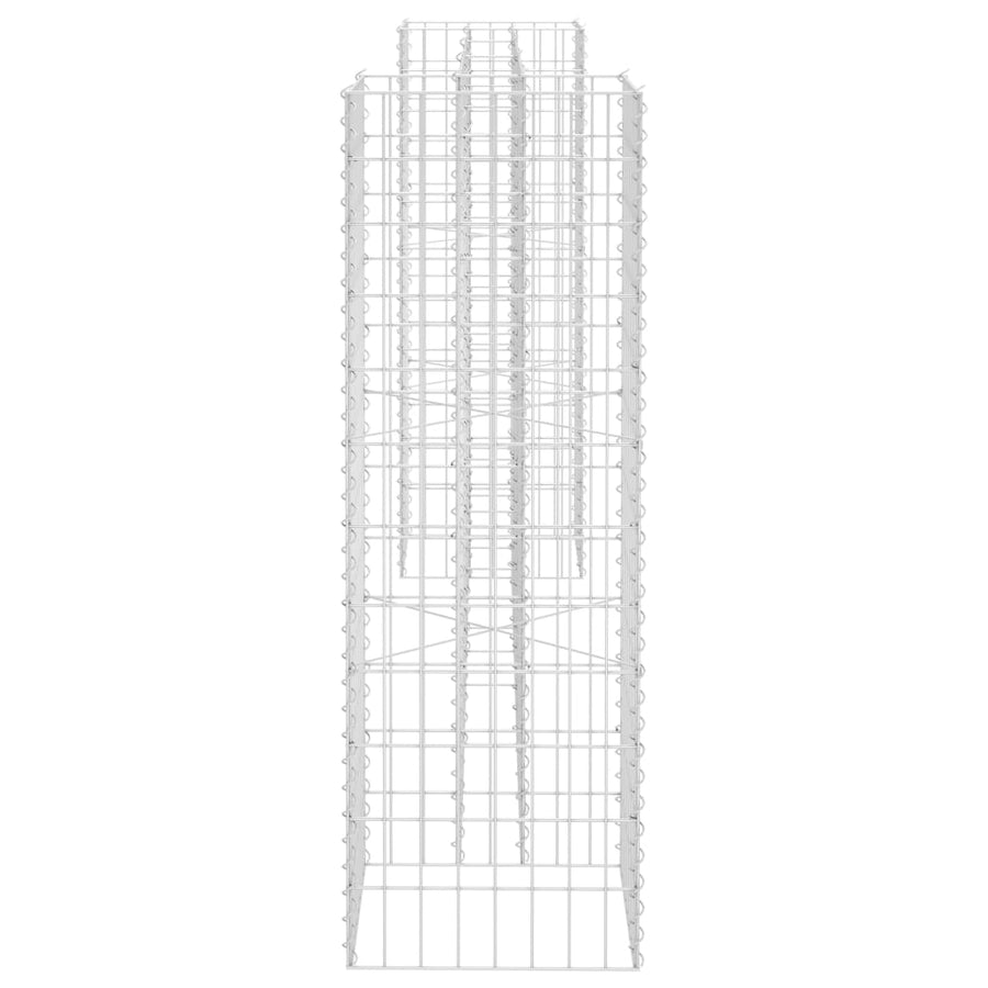 Gabion Plantenbak H-Vormig Staaldraad 260 x 40 x 120 cm