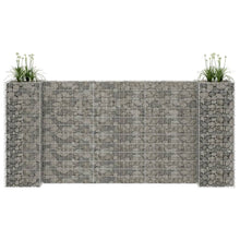 Gabion Plantenbak H-Vormig Staaldraad 260 x 40 x 120 cm