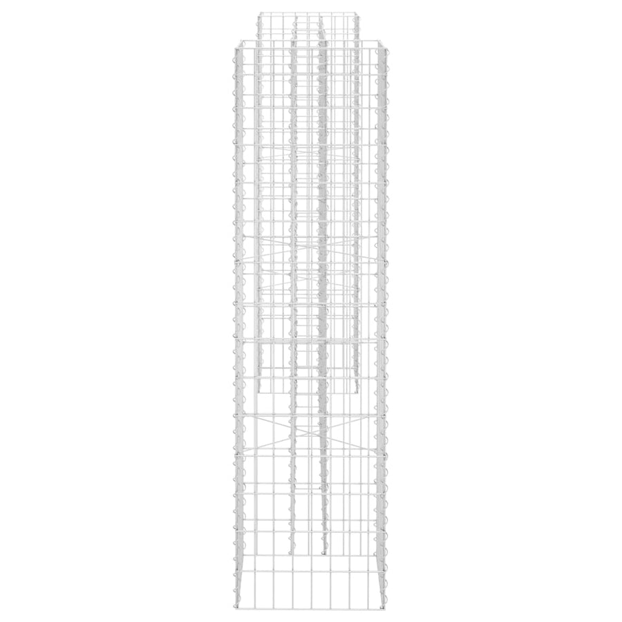Gabion Plantenbak H-Vormig Staaldraad 260 x 40 x 150 cm