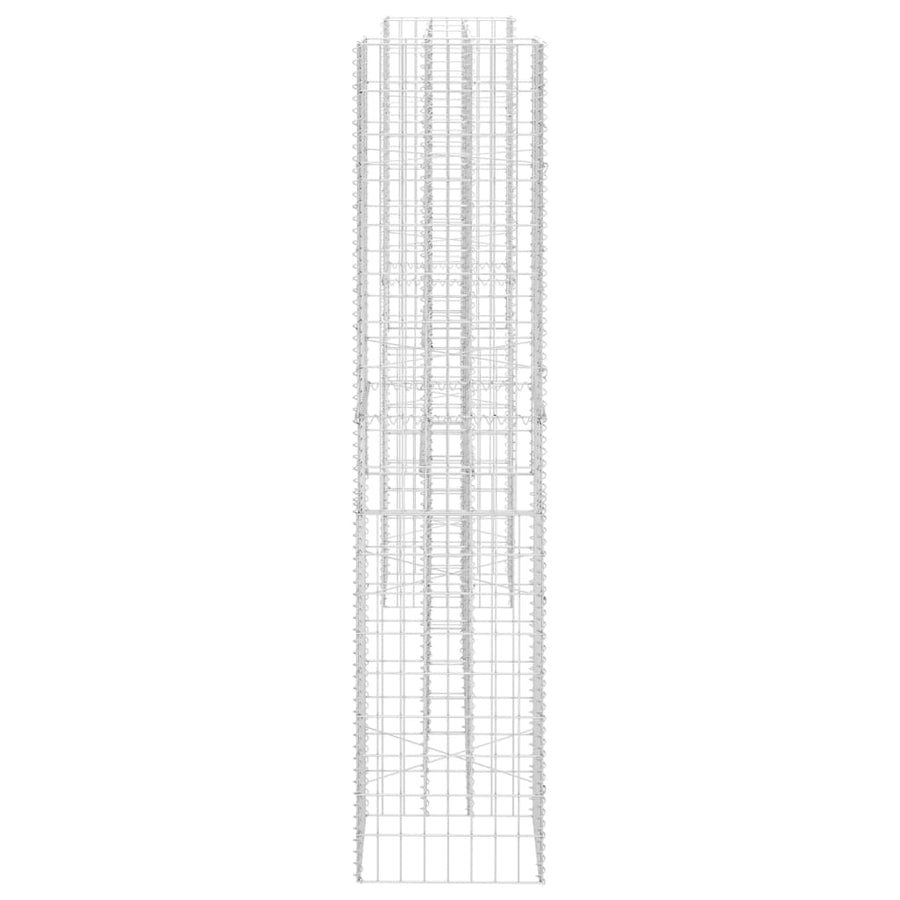 Gabion Plantenbak H-Vormig Staaldraad 260 x 40 x 180 cm