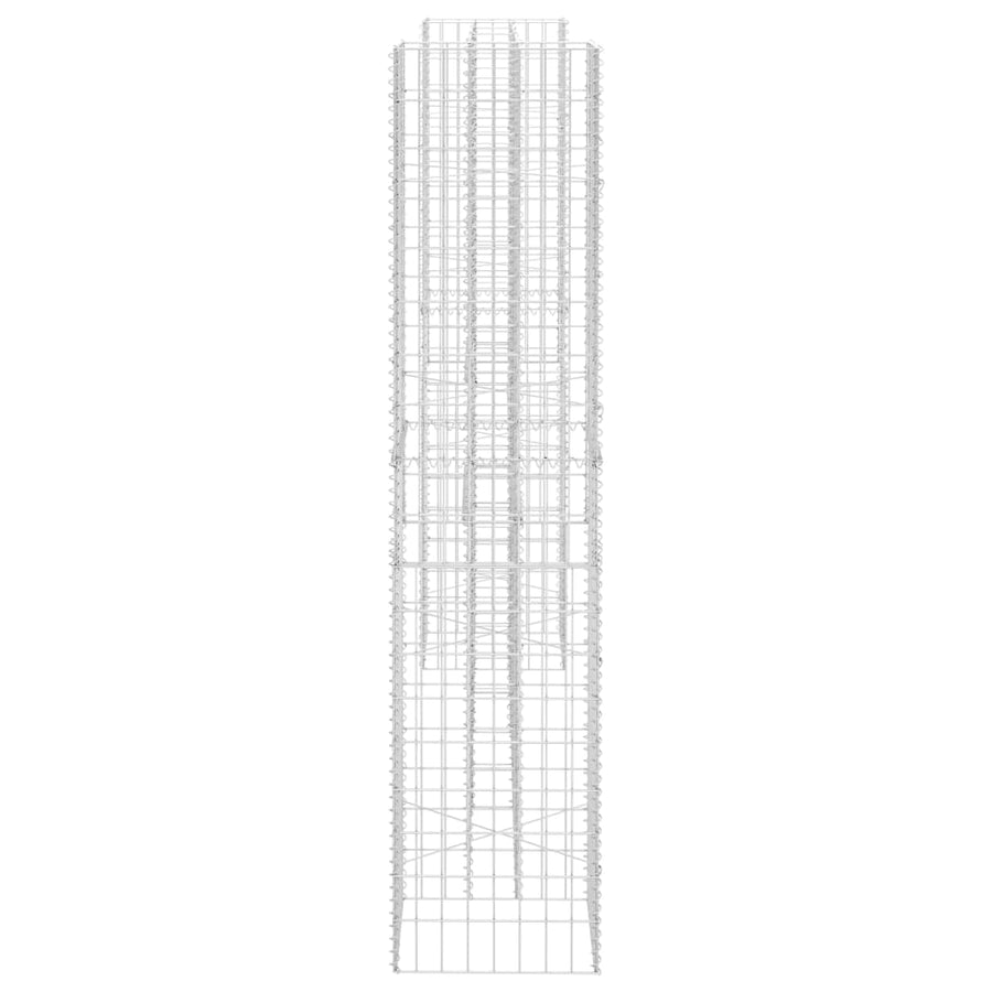 Gabion Plantenbak H-Vormig Staaldraad 260 x 40 x 200 cm