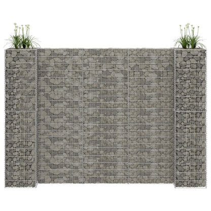 Gabion Plantenbak H-Vormig Staaldraad 260 x 40 x 200 cm