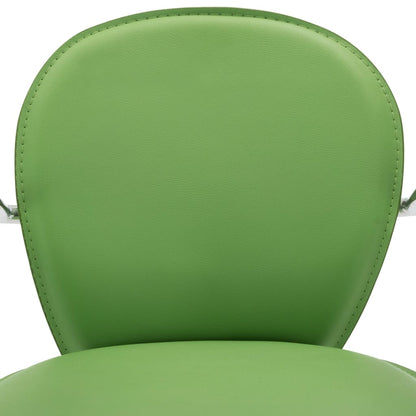 Barkrukken Met Armleuning Kunstleer 2 Groen