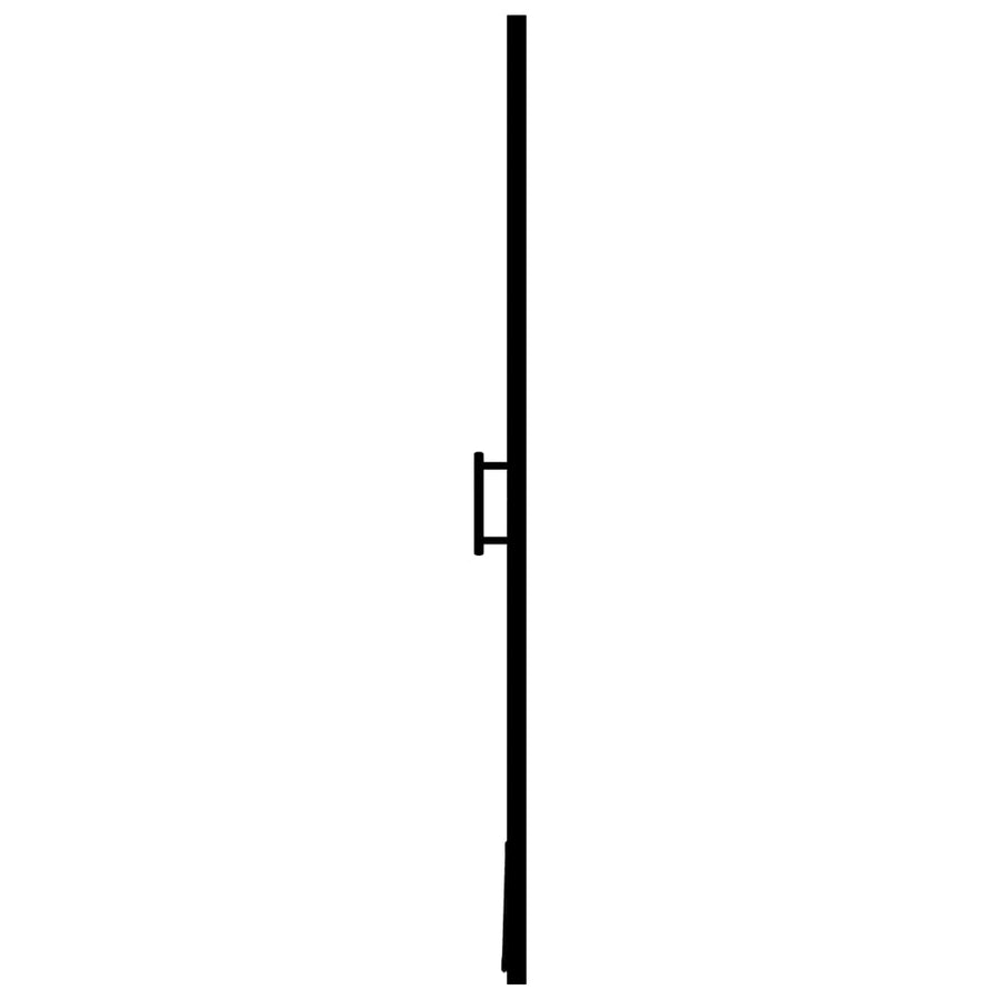 Douchedeur Gehard Glas Zwart 81 x 195 cm Doorzichtig