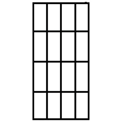 Inloopdouchewand Transparant Gehard Glas 100 x 195 cm Doorzichtig
