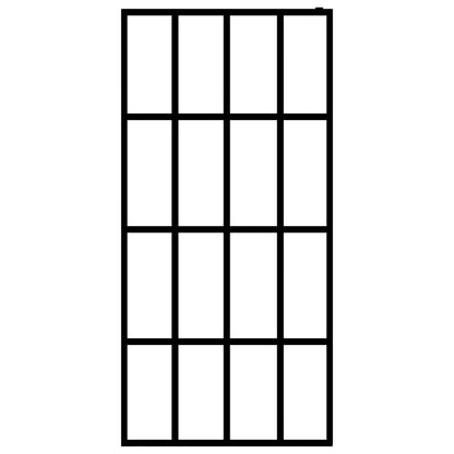 Inloopdouchewand Mat Gehard Glas 80 x 195 cm frosted white