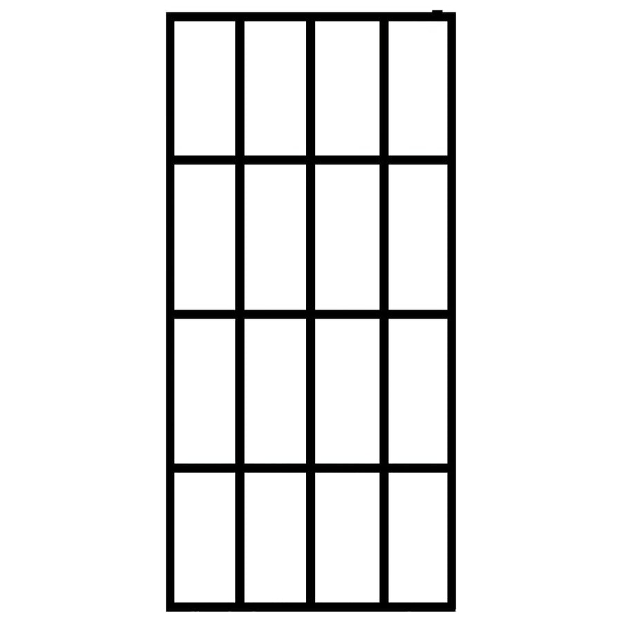 Inloopdouchewand Mat Gehard Glas 80 x 195 cm frosted white