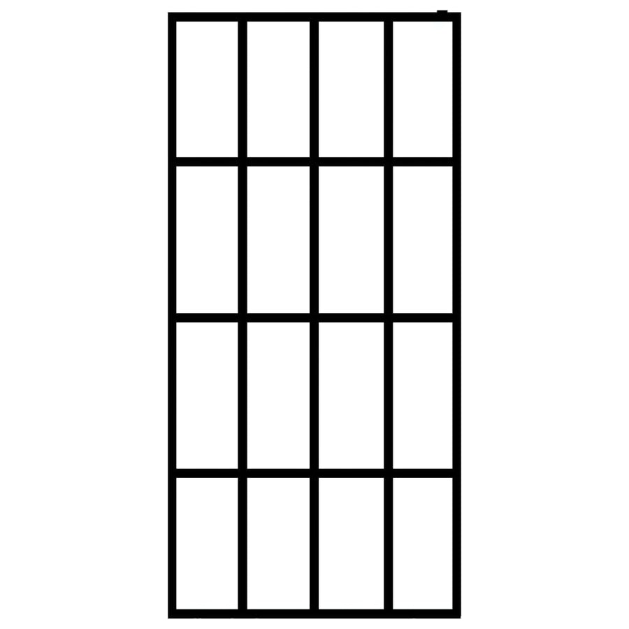 Inloopdouchewand Mat Gehard Glas 90 x 195 cm frosted white