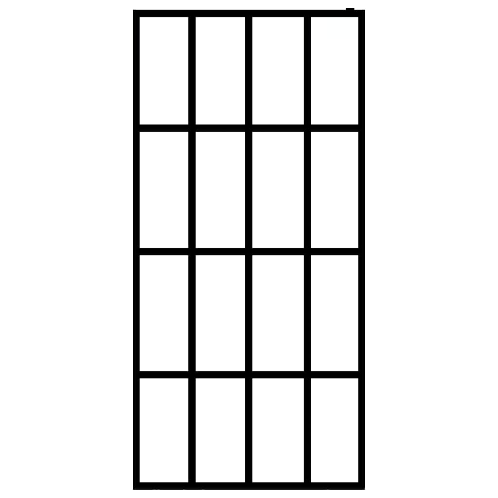 Inloopdouchewand Mat Gehard Glas 118 x 190 cm frosted white