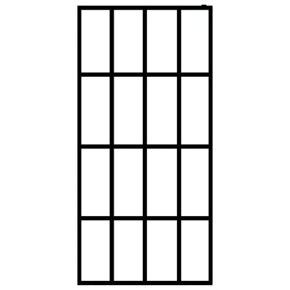 Inloopdouchewand Mat Gehard Glas 118 x 190 cm frosted white