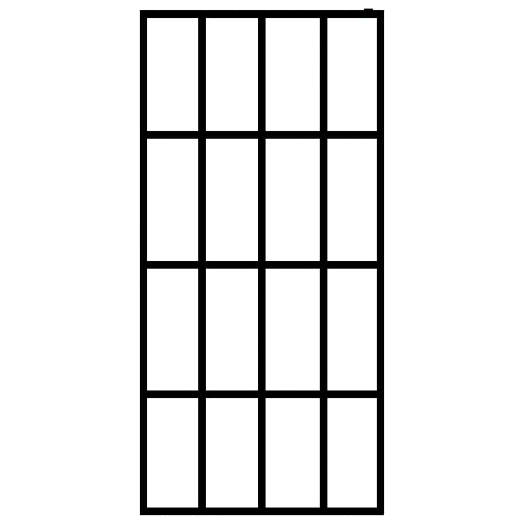 Inloopdouchewand Mat Gehard Glas 140 x 195 cm frosted white