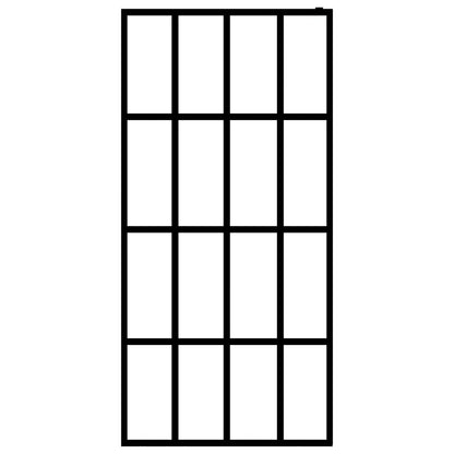 Inloopdouchewand Mat Gehard Glas 140 x 195 cm frosted white