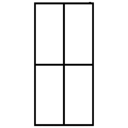 Inloopdouchewand Mat Gehard Glas 80 x 195 cm frosted white